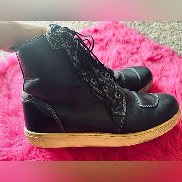 Harley-Davidson Men's SIZE 10 M Steinman Waterproof Riding Shoes, Black - Picture 10 of 11